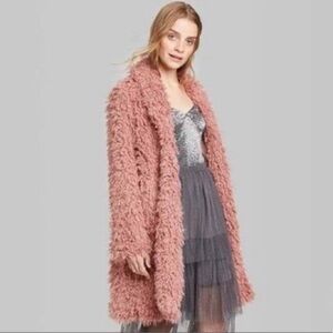 Wild fable fringe pink jacket